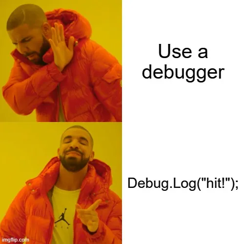 Logging over debugging